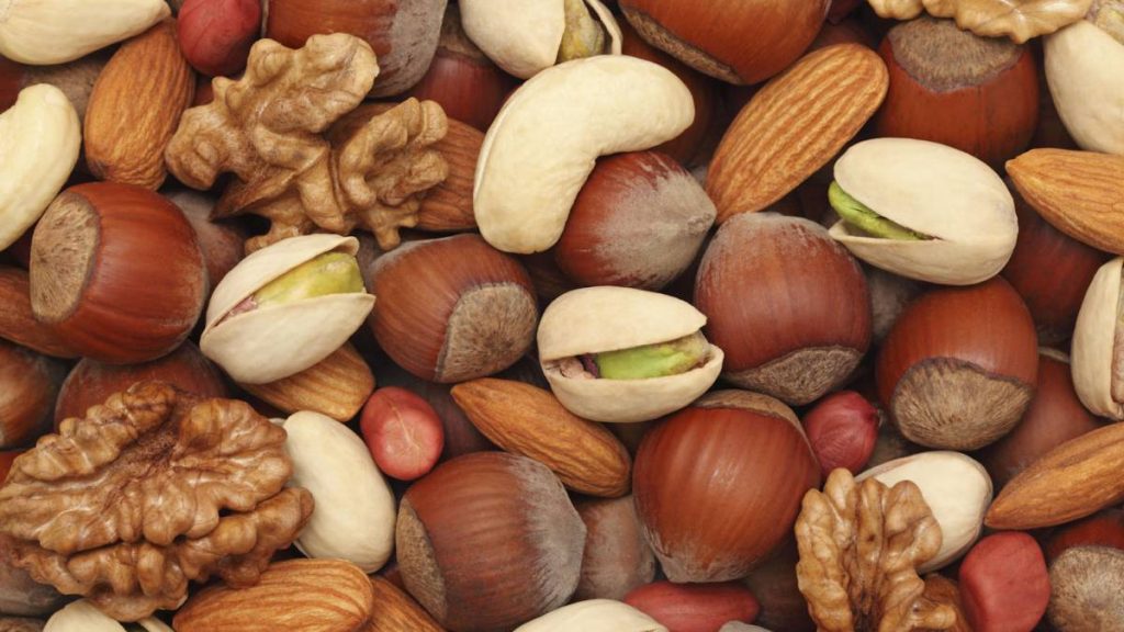 Variedad de tipos de frutos secos