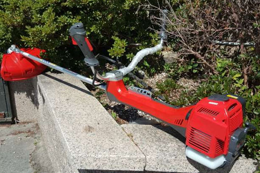 Desbrozadora de gasolina con motor de dos tiempos