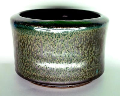 Maceta de cerámica esmaltada