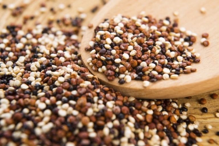 Granos de quinoa listos para consumo
