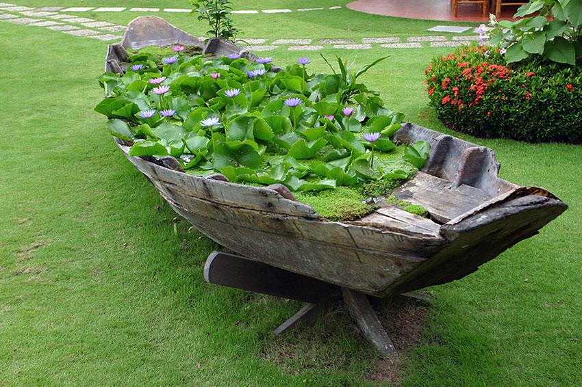 Decorar con plantas acuáticas: estanques y acuarios