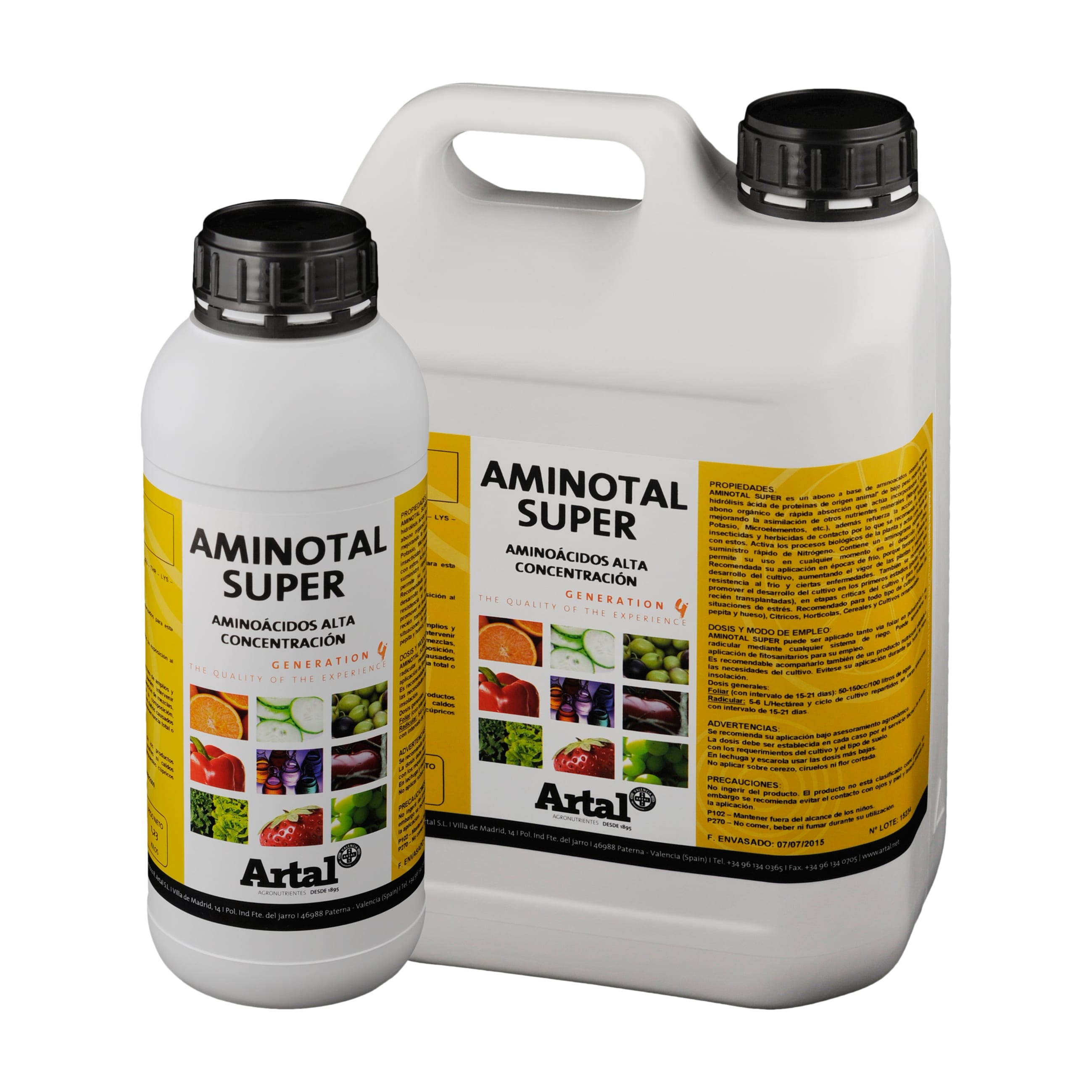 Producto de aminoácidos para plantas